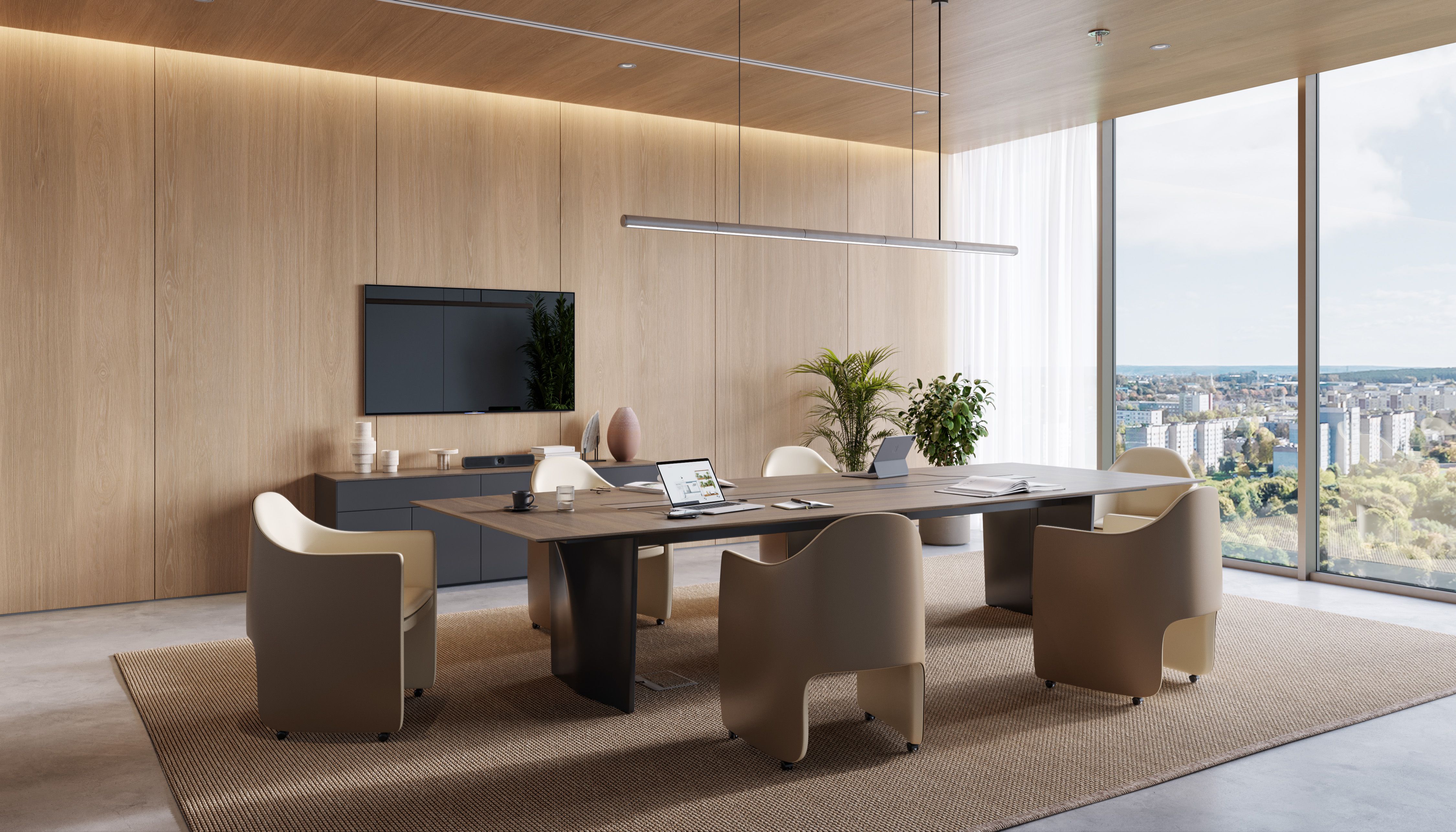 Bürotime Nexus Toplantı Masası modern toplantı odasında